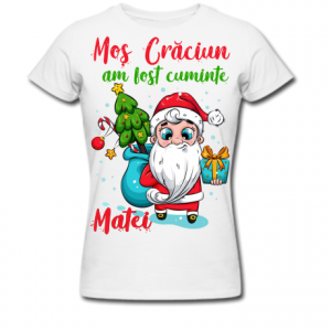 TRICOU/BLUZA PERSONALIZATĂ CRĂCIUN AM FOST CUMINTE