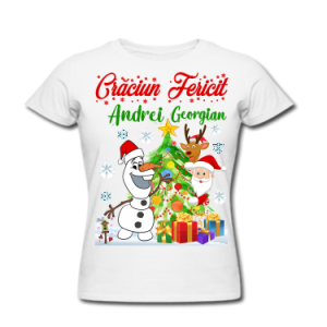 TRICOU/BLUZA PERSONALIZATĂ CRĂCIUN CU OM ZĂPADĂ