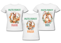 set tricouri personalizat familie Paște