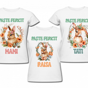 set tricouri personalizat familie Paște