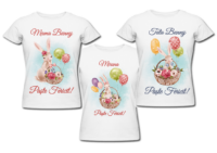 EASTER BALLOONS set tricouri personalizat familie Paște