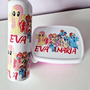 SET BIDON+LUNCHBOX CUTIE SD-WICH personalizate la alegere