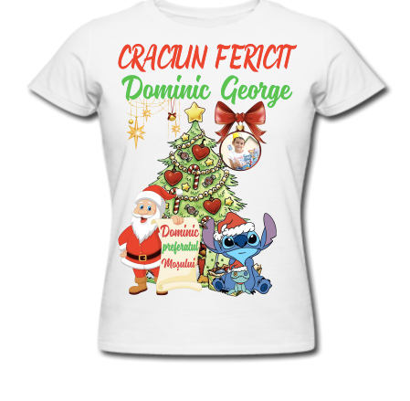 tricou personalizat copil Crăciun