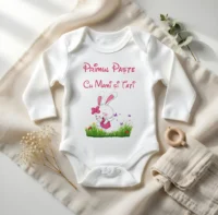 Body Bebelus Personalizat - Primul Paste Mami si Tati