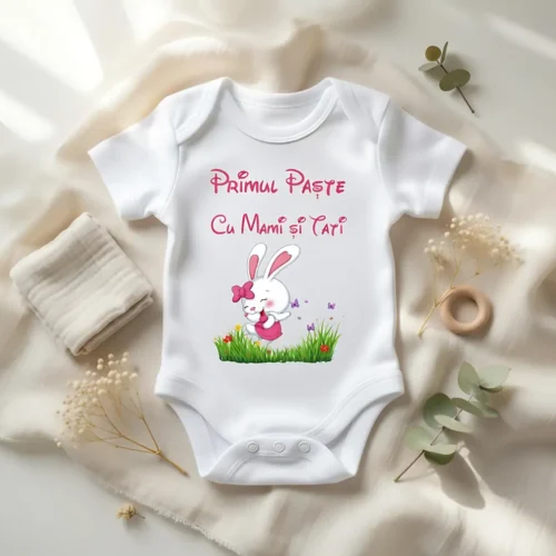 Body Bebelus Personalizat - Primul Paste Mami si Tati