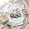 Body bebelus personalizat Primul meu Paste elegant maneca scurta