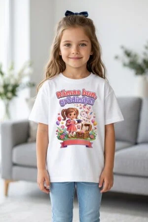 tricou fetita ramas bun gradinita print A4 Perfect Kids
