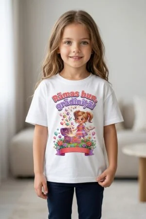tricou fetita ramas bun gradinita print A4 Perfect Kids
