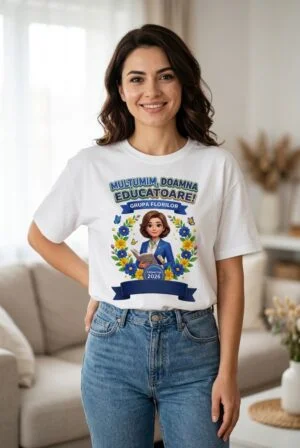 tricou doamna educatoare grupa florilor Perfect Kids