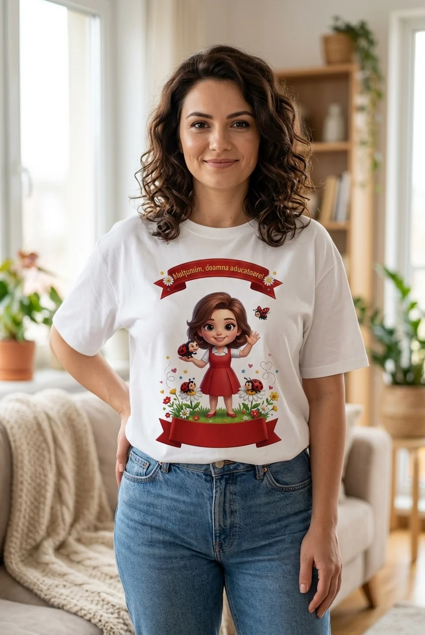tricou doamna educatoare grupa buburuzelor Perfect Kids