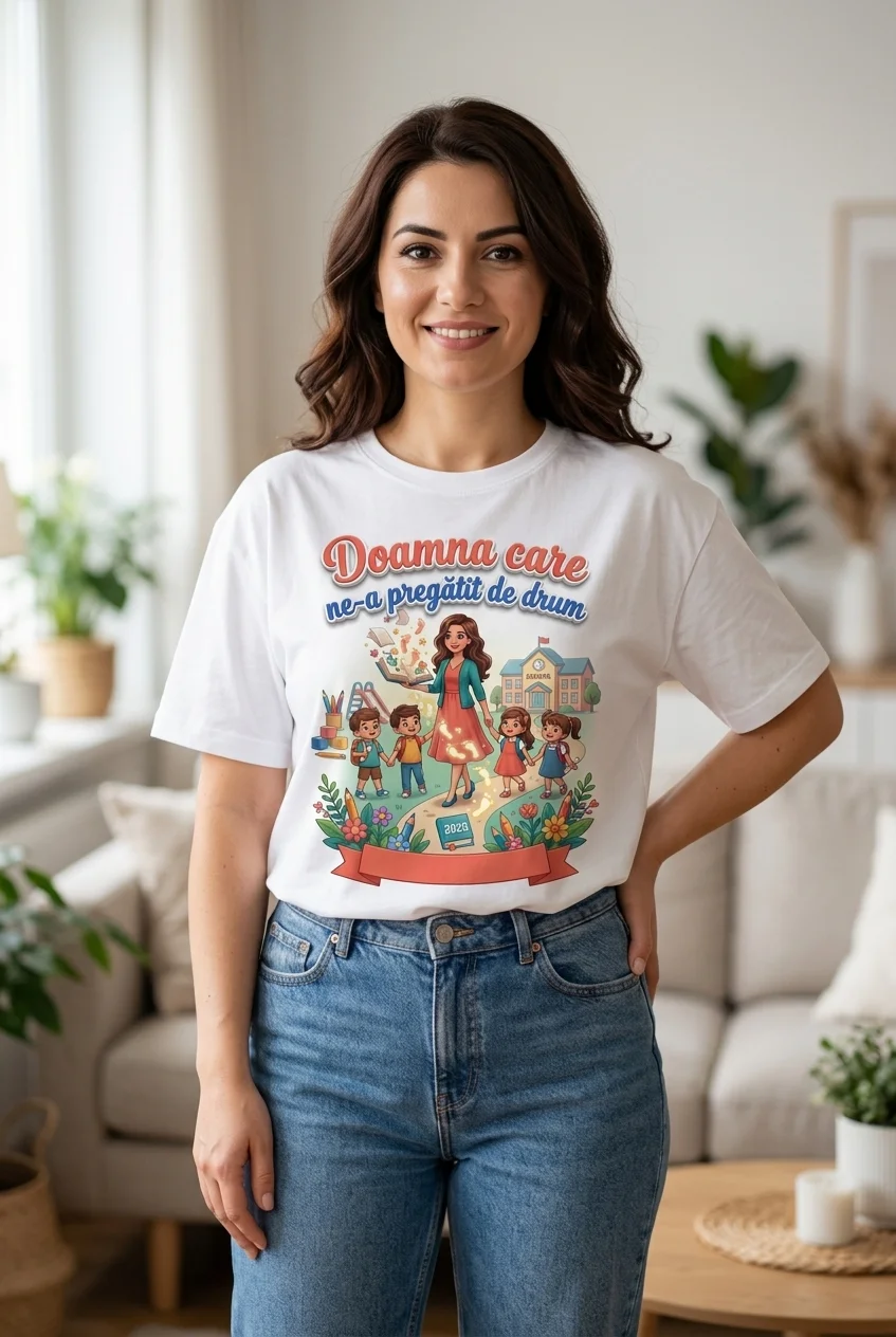 tricou doamna educatoare pregatit de drum Perfect Kids tricou doamna educatoare pregatit de drum Perfect Kids
