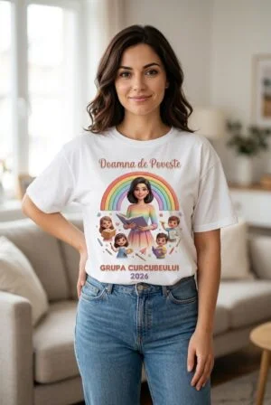 Tricou Doamna Educatoare – Doamna de Poveste tricou doamna educatoare doamna de poveste Perfect Kids